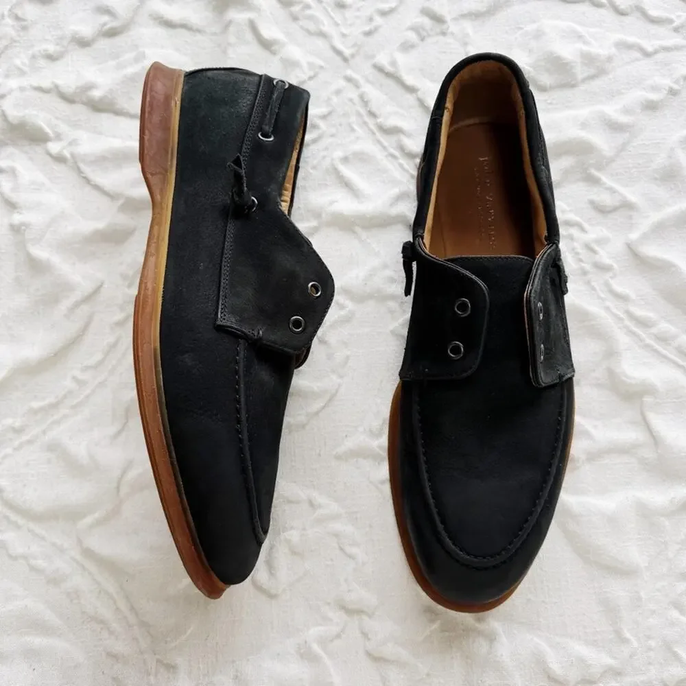 John Varvatos Thompson Yacht Laceless Boat Shoe Size 12 New